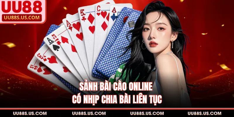 Sảnh bài cào online có nhịp chia bài liên tục